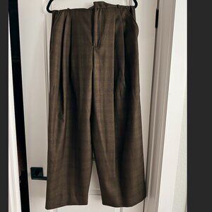 Banana Republic Oversized Wideleg Italian Wool Dress Pants Size 4